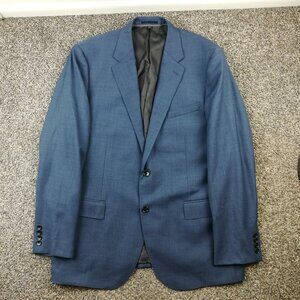 2022 J Crew 46L Ludlow Slim Fit Italian Wool Sharkskin Sport Coat Suit Jacket